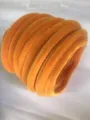 Orange plush pipe cleaners fuzzy sticks for DIY crafts and handmade floral decoration projects - Pumpkin Yellow