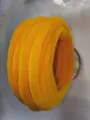 Yellow fluffy chenille stems 10mm thick fuzzy wire pipe cleaners for DIY craft handmade art bouquets - Orange