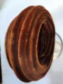 Brown 10mm thick velvet pipe cleaner twist stick for DIY craft and flower bouquet making. - Chestnut