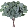 Artificial eucalyptus leaves branches fake plant greenery stems for floral arrangement home decor - Apple Leaves - Round Tip