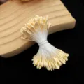 Künstliche Blumenstaubblätter für DIY Handwerk, Perlen Blumen Zubehör für Rosen. - Flacher Rosenkopf / 330 Stück/Packung / Schneeknospe