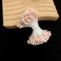 Künstliche Blumenstamen hellrosa künstlicher Blumenkern DIY Basteln Blumenmaterial Zubehör - Flacher Rosenkopf / 330 Stück/Packung / Malz
