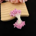 Rosa künstliche Staubgefäße DIY Blumenaccessoires, Perlenblumenkern für Handwerkskunst. - Schaumstoff-Stil / 70 Stück/Packung / Schaumstoff Rosa