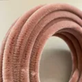 Pinkish brown pipe cleaners chenille stems 10mm ultra dense DIY velvet flower craft material - Red Apricot