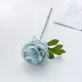 Blauwe Kunstmatige Pioenroos Bloem Enkele Stekel Nep Zijde Huisdecoratie Prachtig - Blauw