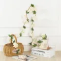 Artificial flower vine artificial rattan for wedding ceiling home hotel bedroom room decor variant - Champagne