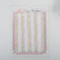 Natürliche Süßwasser-Zuchtperlen für DIY-Schmuck auf einer Displaykarte - Knopfperle (3A) / 2.5-3mm / 300 Stück/Packung / Weiß