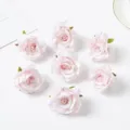 Kunstmatige zijden rozenkoppen in roze voor DIY huwelijksdecoratie en bloemstukken 1st - Lichtroze