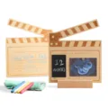 Ξύλινο αξεσουάρ φωτογραφίας clapperboard ορόσημο μωρού σετ ανάπτυξης νεογέννητου. - Ορόσημα κινηματογράφου