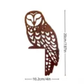 Wooden owl door corner decoration, rustic farmhouse home decor hollow animal sign 20cm - Owl (Right) / Thickness 0.5cm
