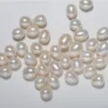 Hochglänzende natürliche Süßwasser Zuchtperlen Reiskornform lose Perlen für DIY Schmuck - Süßwasser-Reisperle (3A) / 9-9.5mm / 10 Stück/Packung / Weiß