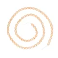 Naturfarbene Sekt Süßwasser Reisperlen im Strang für DIY Schmuckherstellung 3-9mm - Süßwasser-Reisperle (3A) / 3-4mm / 35cm Strang / Weiß