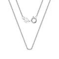 Dettaglio della catena veneziana in argento 925 con chiusura punzonata S925 Italia - 0.8mm-16 Pollici / Argento