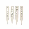 Wooden plant labels garden markers plant tags set of 4 pieces for potted flowers decor. - Funny Slogan Series
