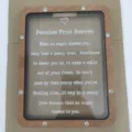 Wooden shadow box piggy bank with inspiring poem text window for home decor gift. - L / Brown