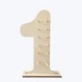 Wooden number donut stand display holder for wedding birthday party celebration decor - Without Wooden Stick / Number 1