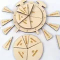 Houten klok puzzel detail, kinder tijd leren educatief speelgoed, montessori leermiddel - Klok model 2