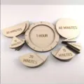 Kinderen houten klok puzzel speelgoed educatieve tijd leren montessori schoolbord - Klok model 1