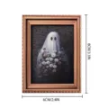 Halloween vintage pittura di fantasma adesivo magnetico per frigorifero piccola cornice - MZCT122