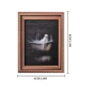 Halloween vintage fantasma cornice foto calamita da frigo per festa spettrale 8x6cm - MZCT124