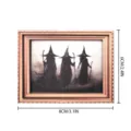 Halloween cornice foto strega vintage adesivo magnetico frigorifero decorazione festa - MZCT131