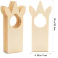 Unfinished wooden unicorn door hanger blank DIY craft decoration for home, hotel, and office use. - Style 2 (Unicorn)