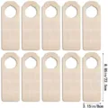 Unfinished blank wooden door hangers set of 10 pieces, DIY crafts for home and hotel decor. - Style 6