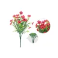 Mazzo di fiori artificiali rossi margherita cosmea per decorazione casa matrimonio finto. - Rosso