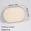 Wooden crochet basket base oval shape with holes laser cut diy craft board 30x20cm - 30x20cm Oval / 2.6mm Thickness
