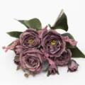 Bouquet di fiori di peonia artificiali in seta finti per decorazione casa e matrimonio. - Viola