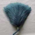 Erba della pampas artificiale piccola canna decorativa stile boho bouquet di piume blu - Blu