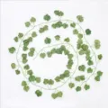 Artificial green ivy leaf vine garland for home wall ceiling hanging decoration and indoor plant. - Grape Leaf