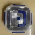 Contenitore per Alimenti in Acciaio Inossidabile Bento Pranzo Quadrato con Coperchio - Contenitore portatile quadrato (con coperchio) 1800 ml / 18*18*6.3