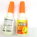 Detailed front and back views of KROXX KX-10 multi-purpose super glue 20g bottle - KX-10 Fast Drying Glue / 20g/Pack