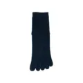 Einfarbige dicke Baumwoll-Fünf-Zehen-Socken, Herbst Winter warme getrennte Zeh Mittelsocke. - JK75 (Einheitsgröße 39-45) / JK75 Marineblau