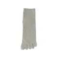 Graue Zehensocken für Herbst Winter, verdickte Baumwoll Fünf-Zehen-Socken mittelhoch. - JK75 (Einheitsgröße 39-45) / JK75 Hellgrau