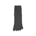 Dunkelgraue einfarbige Zehensocken in Wadenlänge, dicke warme Fünf-Zehen-Socken für den Winter. - JK75 (Einheitsgröße 39-45) / JK75 Dunkelgrau