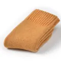 Dicke warme Damen Winter Wollsocken, bequeme Kaschmir Mittelrohr Thermosocken Hauptansicht - I02 (Einheitsgröße 34-39) / Kurkuma