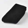 Bequeme schwarze dicke Kaschmir und Wollsocken, extrem warme thermo Mittelsocken für Damen. - I02 (Einheitsgröße 34-39) / Schwarz