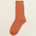 Einfarbige verdickte Frottee-Mittelsocken für Damen, warme Winter-Strick-Freizeitsocken. - 34-40 / Karamellbraun