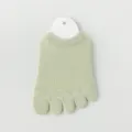 Femmes Vert Clair Été Mesh Respirant Cinq orteils Demi-semelle Chaussettes Variante - R84 (Taille unique 34-40) / R84-Y-0 Vert