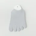 Chaussettes d'avant-pied à cinq orteils d'été respirantes en maille pour femme gris - R84 (Taille unique 34-40) / R84-Y-0 gris clair