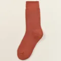 Thickened fleece-lined women's winter mid-tube socks, solid color cozy everyday knit wear. - 34-40 / Brick Red