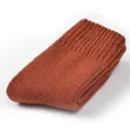 Karamell dicke Strick Wolle Wadenlange Wintersocken fuer Damen, warme Thermosocken. - I02 (Einheitsgröße 34-39) / Ziegelrot