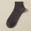 Chaussettes courtes côtelées gris foncé pour hommes, chaussettes en coton respirantes. - M87 (Taille unique 39-46) / M87-Y-0 Gris foncé