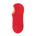 Comfortable red low cut boat socks women solid color invisible socks breathable daily wear - One Size 34-40 / 666 Bright Red