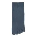 Solid dark blue five-toe socks for women, comfortable combed cotton mid-tube design. - JL98 (One Size 34-40) / JL98-Y-0 Navy Blue