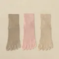 Verdikte lof vijf teen sokken vrouwen winter warme teen sokken middelhoge buis - Eén maat / Kameel & Roze & Khaki