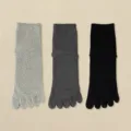 Dicke Zehensocken im 3er-Pack in Hellgrau, Dunkelgrau und Schwarz für warme Füße im Winter. - JK75 (Einheitsgröße 39-45) / JK75 Hellgrau + Dunkelgrau + Schwarz