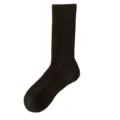 Herren Winter dicke warme Woll Socken, schwarz Frottee Thermische Kältebeständige Strümpfe - V93 Einheitsgröße (39-46) / Schwarz